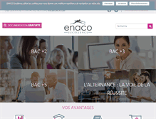 Tablet Screenshot of enaco-excellence.fr